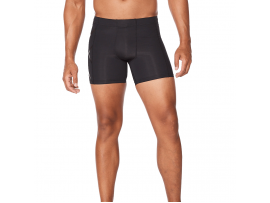 2XU Men's Compression 1/2 Shorts - Black/Nero